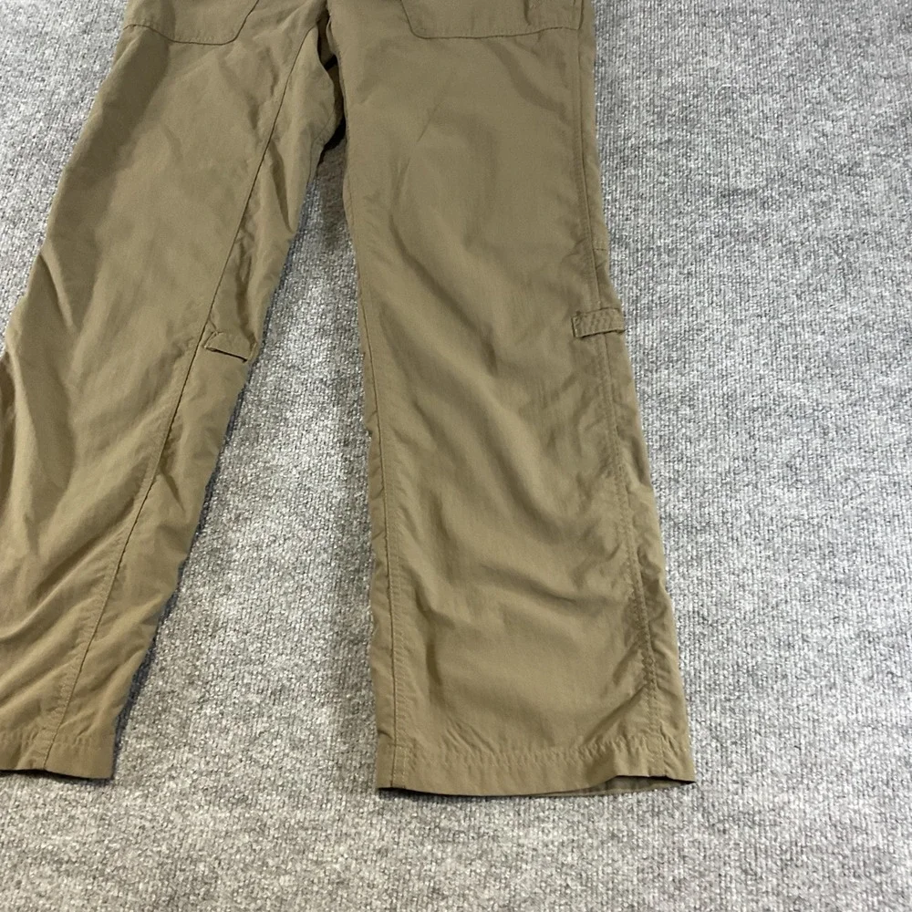 The North Face Womens Hiking Pants Size 6 Brown Nylon Outdoor Travel Straight Lg